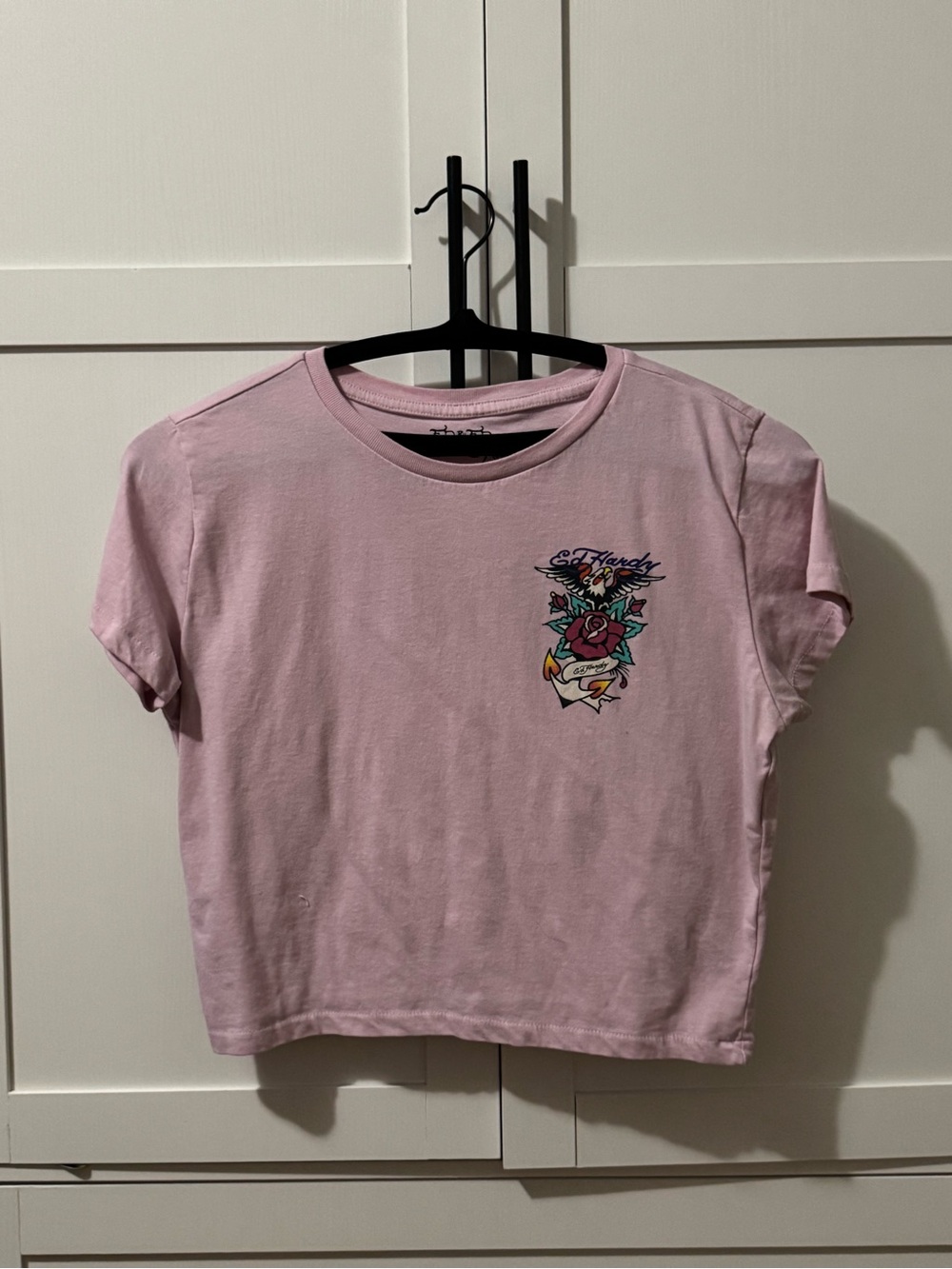 SOLD❣️❣️❣️Ed Hardy Pink Crop Top